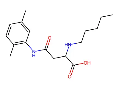 N4-(2,5-Dimethylphenyl)-N2-pentyl-L-asparagine structure