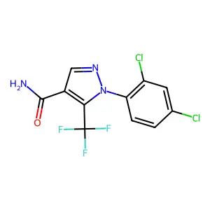 1-(2,4-Dichlorophenyl)-5-(trifluoromethyl)-1h-pyrazole-4-carboxamide structure