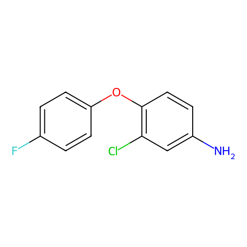 3-Chloro-4-(4-fluorophenoxy)aniline structure