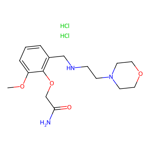 2-[2-methoxy-6-[(2-morpholin-4-ylethylamino)methyl]phenoxy]acetamide Dihydrochloride structure