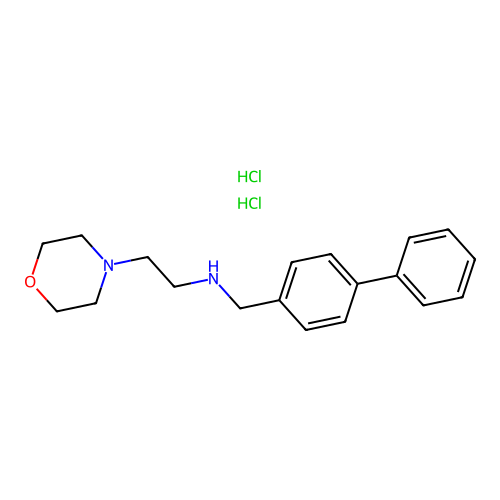N-([1,1'-biphenyl]-4-ylmethyl)-2-morpholinoethanamine dihydrochloride structure