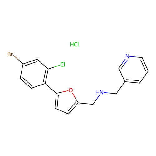 C17H15BrCl2N2O structure