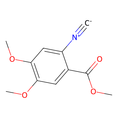 Methyl 2-isocyano-4,5-dimethoxybenzoate structure