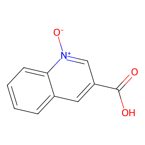 1-Oxidoquinolin-1-ium-3-carboxylic acid structure