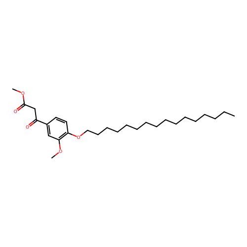 Methyl 3-[4-(hexadecyloxy)-3-methoxyphenyl]-3-oxopropanoate structure