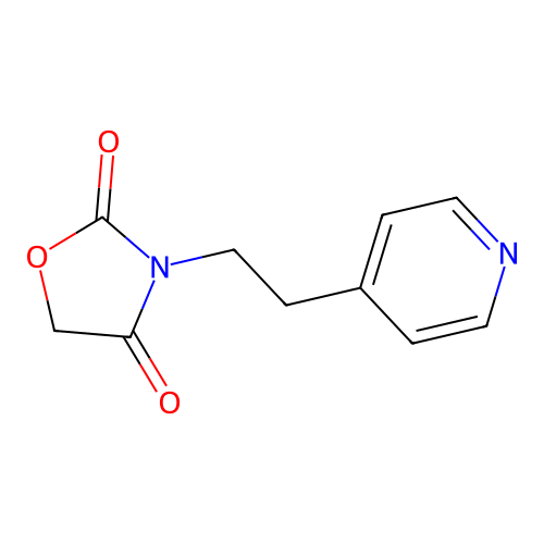 3-(2-(4-Pyridyl)ethyl)-2,4-oxazolidinedione structure