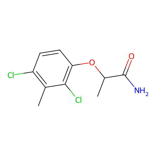 2-(2,4-Dichloro-3-methylphenoxy)propanamide structure