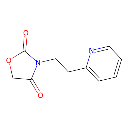 3-(2-(2-Pyridyl)ethyl)-2,4-oxazolidinedione structure