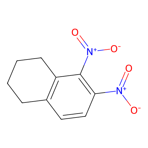 5,6-Dinitro-1,2,3,4-tetrahydronaphthalene structure