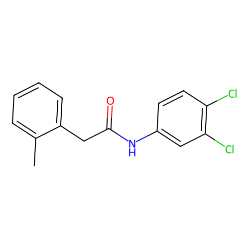 N-(3,4-dichlorophenyl)-2-(2-methylphenyl)acetamide structure