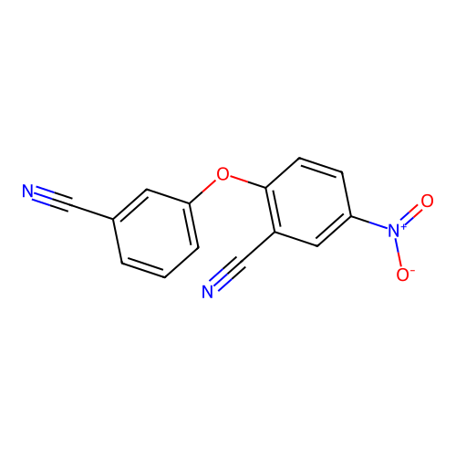 2-(3-Cyanophenoxy)-5-nitrobenzonitrile structure