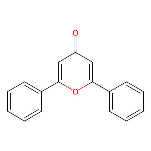 2,6-Diphenyl-4H-pyran-4-one structure