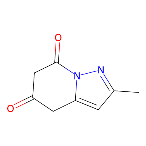 2-methyl-4H-pyrazolo[1,5-a]pyridine-5,7-dione structure