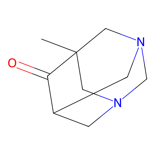 5-Methyl-1,3-diazaadamantan-6-one structure