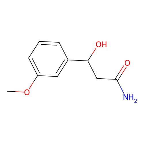 3-Hydroxy-3-(3-methoxyphenyl)propanamide structure