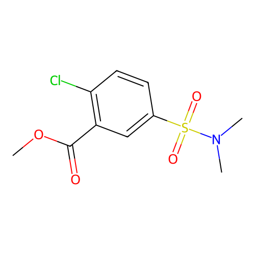Methyl 2-chloro-5-(dimethylsulfamoyl)benzoate structure
