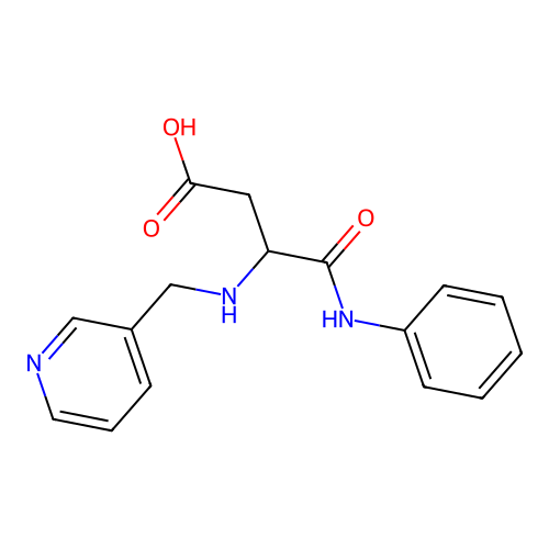 N-phenyl-N~2~-(pyridin-3-ylmethyl)-alpha-asparagine structure
