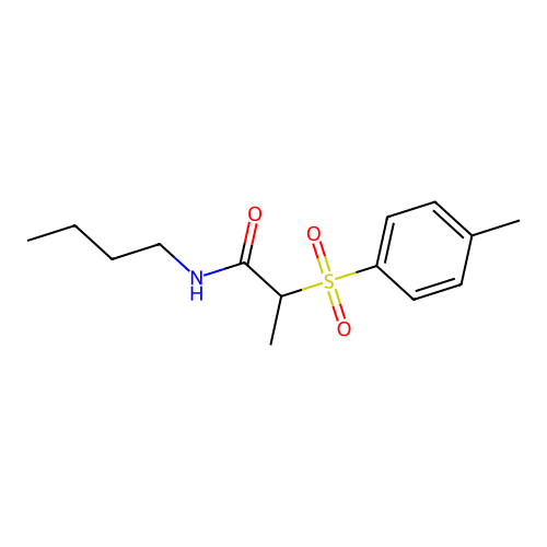 n-Butyl-2-[(4-methylphenyl)sulfonyl]propanamide structure