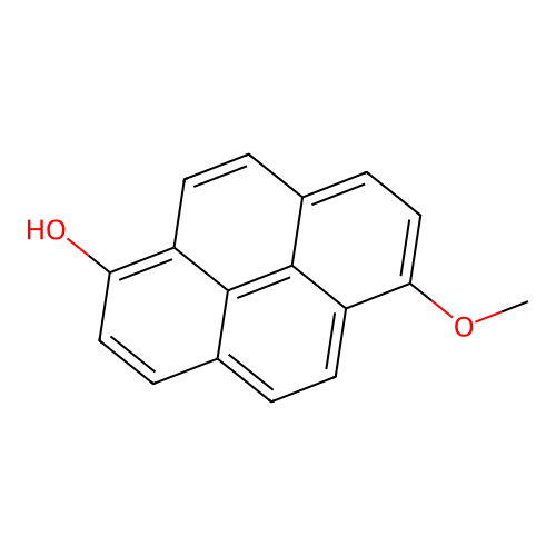 1-Hydroxy-6-methoxypyrene structure