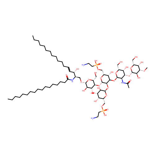 Diphosphonopentaosylceramide structure