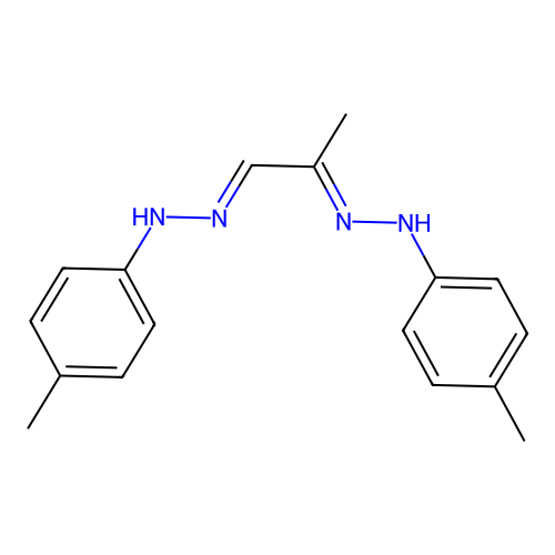 4-methyl-N-[2-[(4-methylphenyl)hydrazinylidene]propylideneamino]aniline structure