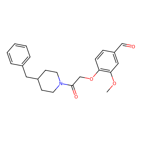 4-[2-(4-Benzylpiperidin-1-yl)-2-oxoethoxy]-3-methoxybenzaldehyde structure