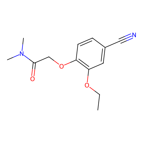 2-(4-cyano-2-ethoxyphenoxy)-N,N-dimethylacetamide structure