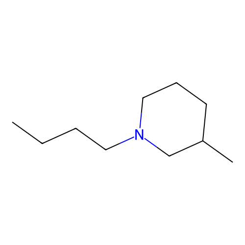 1-Butyl-3-methylpiperidine structure