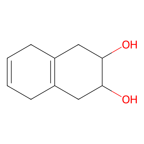 1,2,3,4,5,8-Hexahydronaphthalene-2,3-diol structure