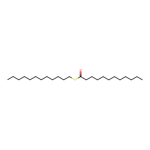 Dodecanethioic acid, S-dodecyl ester structure