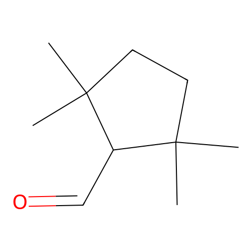 Cyclopentanecarboxaldehyde, 2,2,5,5-tetramethyl- structure