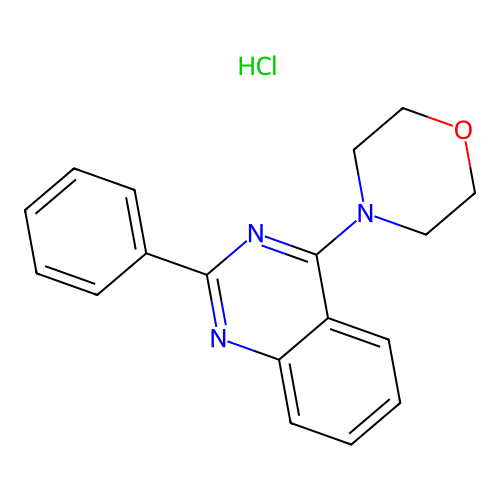 4-(2-Phenylquinazolin-4-yl)morpholine hydrochloride structure