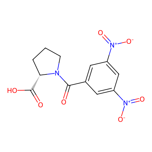 L-Proline, 1-(3,5-dinitrobenzoyl)- structure