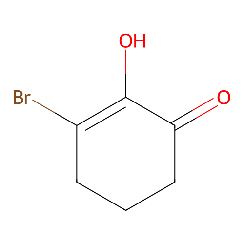 2-Cyclohexen-1-one, 3-bromo-2-hydroxy- structure