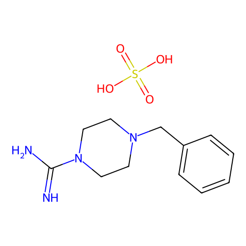 4-Benzylpiperazine-1-carboxamidine hemisulfate structure