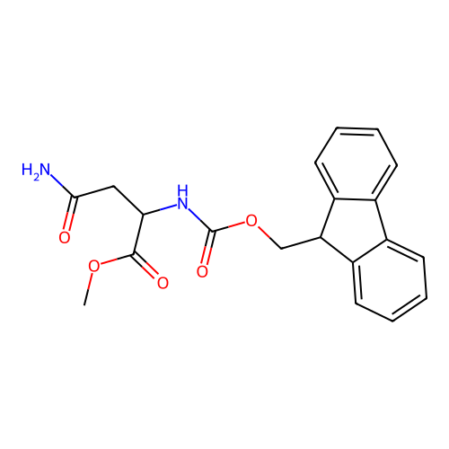 Methyl (((9h-fluoren-9-yl)methoxy)carbonyl)-l-asparaginate structure