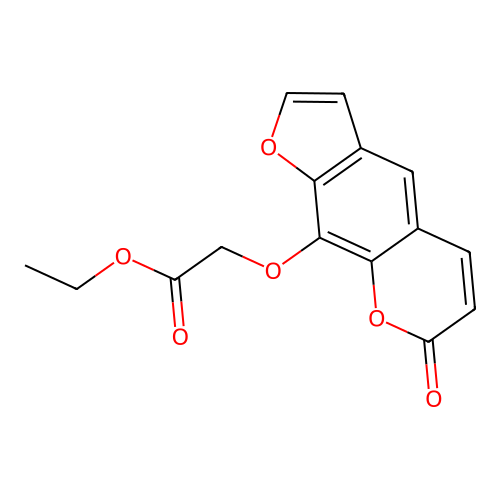 Acetic acid, [(7-oxo-7H-furo[3,2-g][1]benzopyran-9-yl)oxy]-, ethyl ester structure