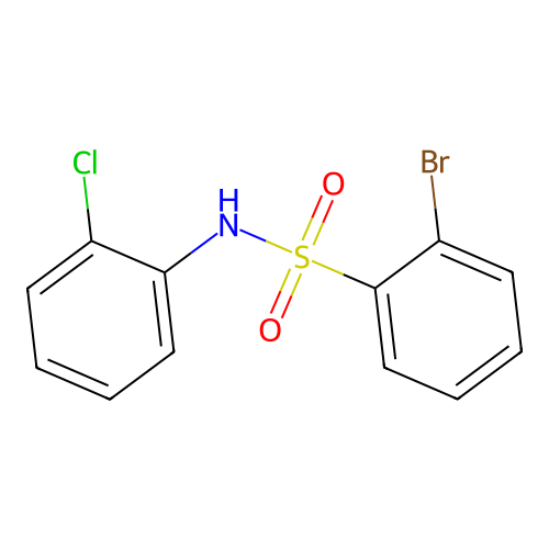 2-bromo-N-(2-chlorophenyl)benzenesulfonamide structure