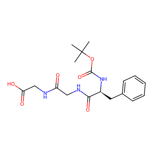 Boc-Phe-Gly-Gly-OH structure