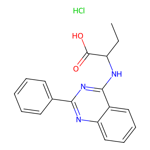 2-(2-Phenyl-quinazolin-4-ylamino)-butyric acid structure