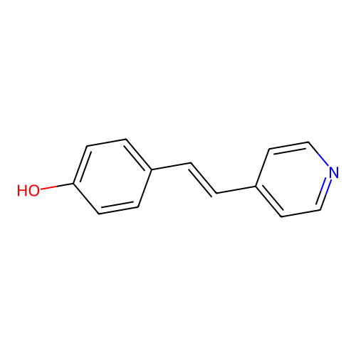 4-[2-(Pyridin-4-yl)ethenyl]phenol structure