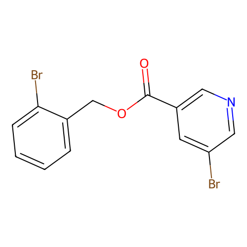 5-Bromo-nicotinic acid 2-bromo-benzyl ester structure