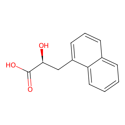 (2S)-2-Hydroxy-3-(naphthalen-1-yl)propanoic acid structure