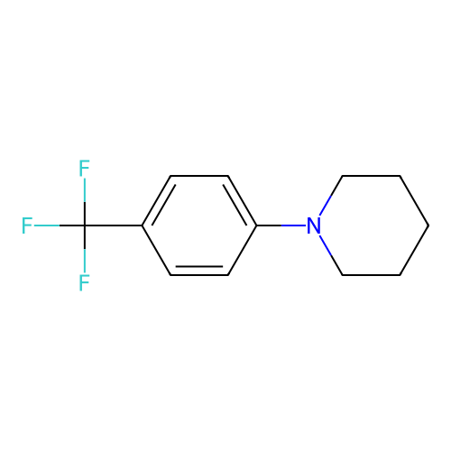 1-[4-(Trifluoromethyl)phenyl]piperidine structure