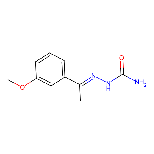 [1-(3-Methoxyphenyl)ethylideneamino]urea structure