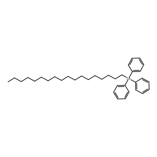 Octadecyltriphenylgermane structure