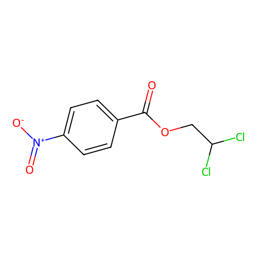 Ethanol, 2,2-dichloro, 4-nitrobenzoate structure