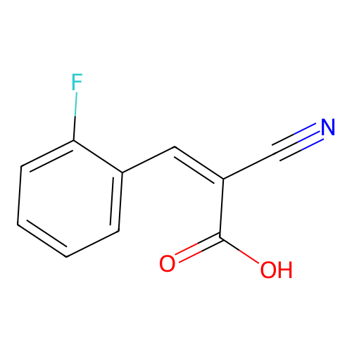 alpha-Cyano-2-fluorocinnamic acid structure
