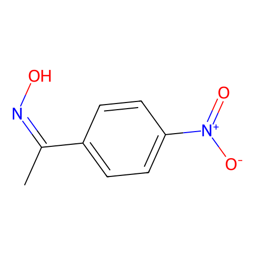 1-(4-Nitrophenyl)ethanone oxime structure