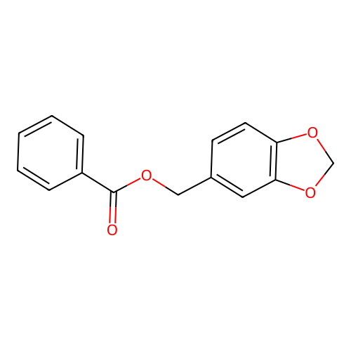 1,3-Benzodioxol-5-ylmethyl benzoate structure